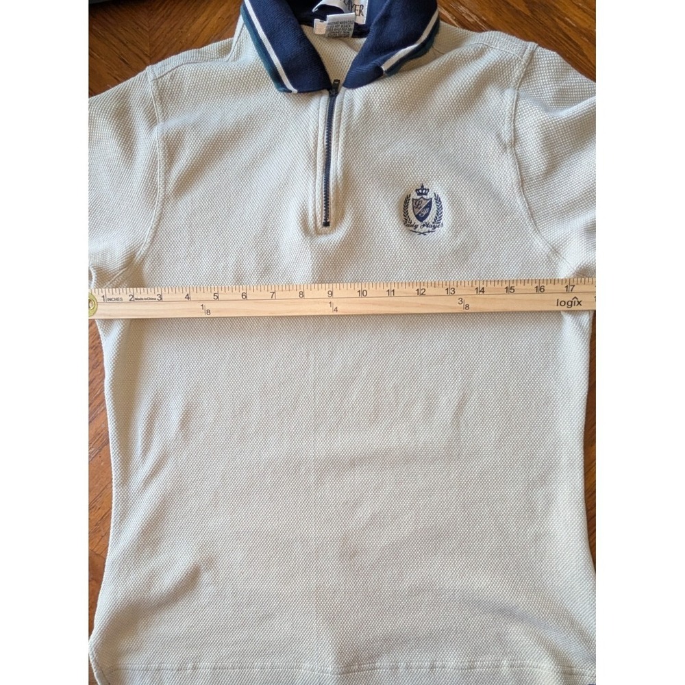 Lady Player Polo Men's Size Large Embroidered Crest Preppy Golf Stretch Cotton - Picture 5 of 6